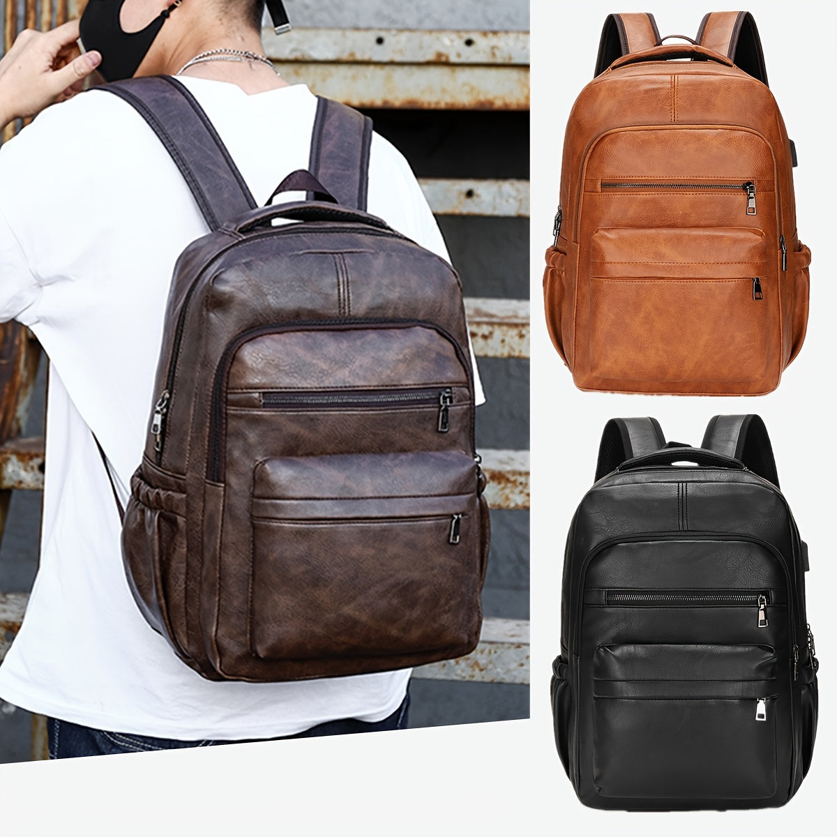 Oliver | Vintage Leather Backpack