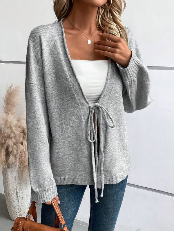 Gaby | Chic Plain Cardigan