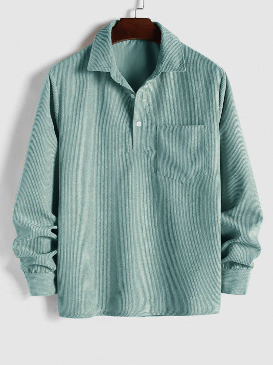 Ethan | Men's Corduroy Long Sleeves Shirt