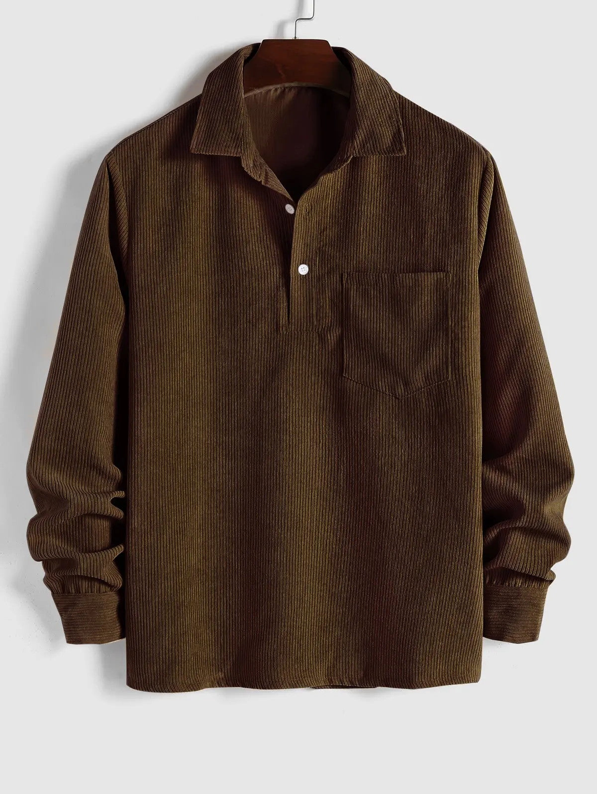 Ethan | Men's Corduroy Long Sleeves Shirt