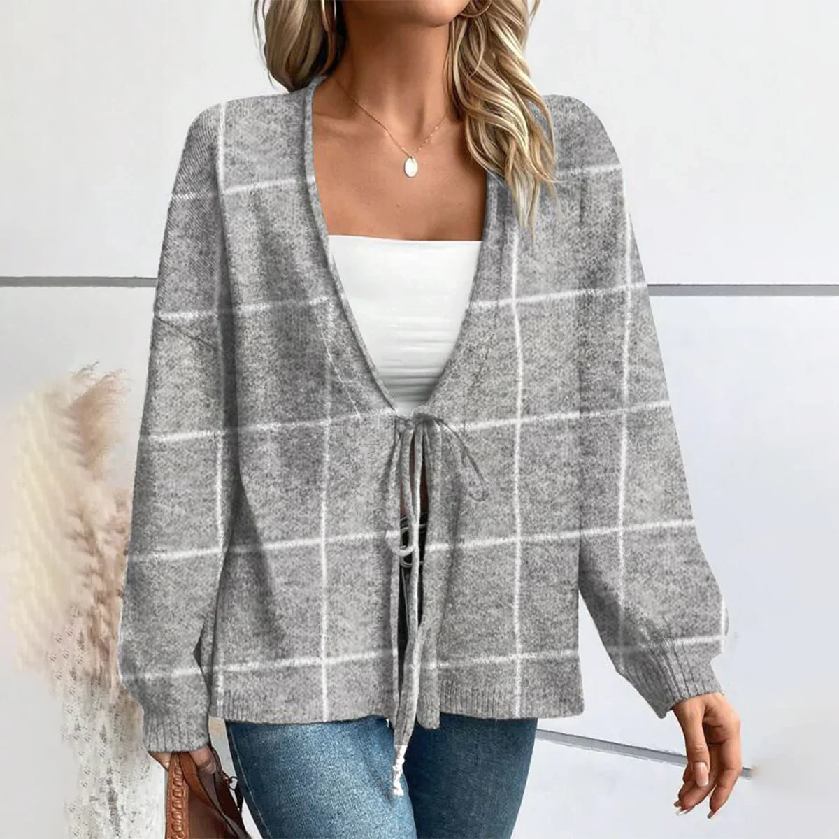 Gaby | Chic Plain Cardigan