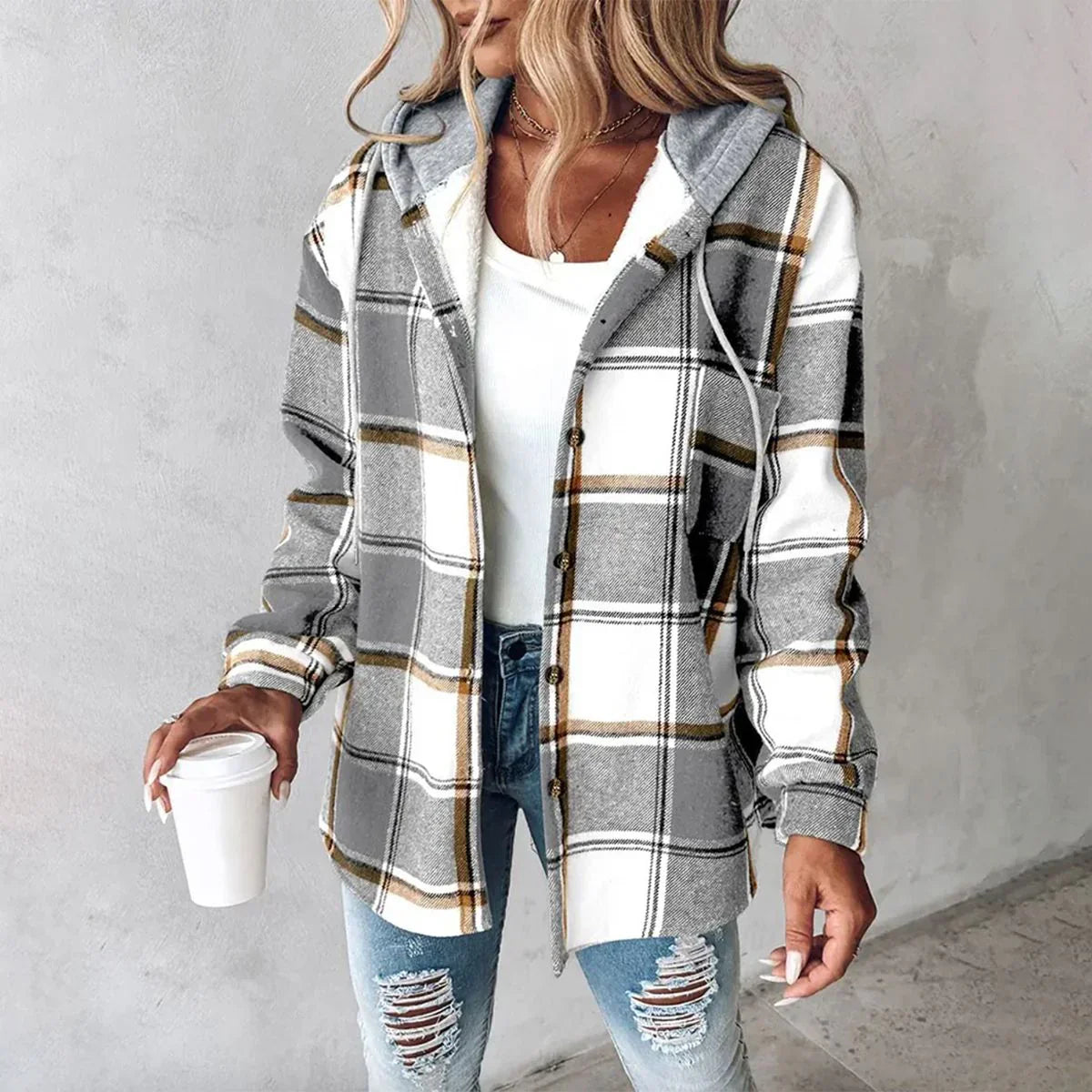 Mia | Lined plaid Jacket