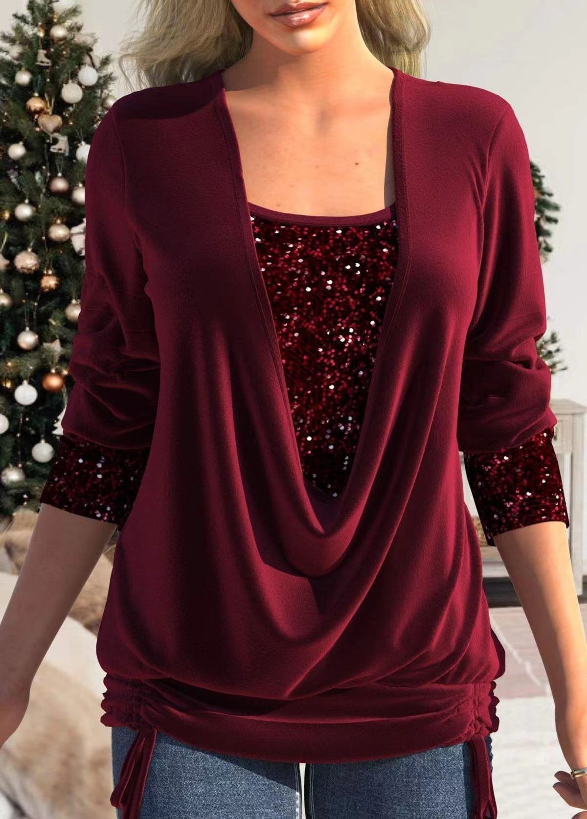 Isabella | Elegant Glitter Top