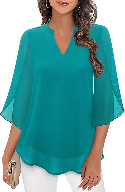 Vera | Double Layer Chiffon Blouse