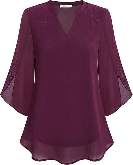 Vera | Double Layer Chiffon Blouse