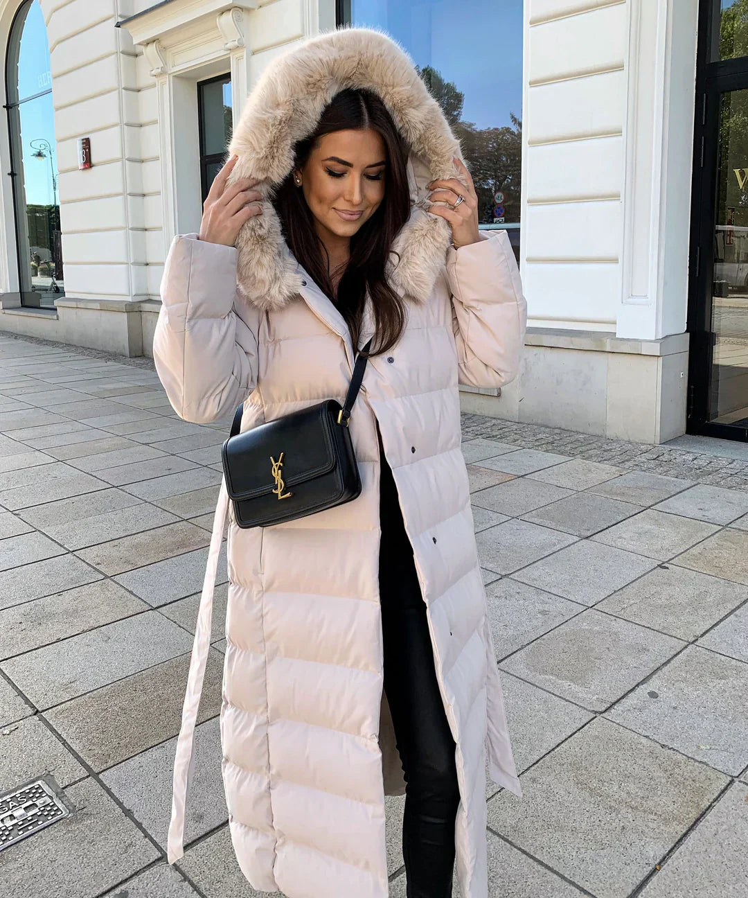 Alina | Maxi Winter Jacket with Fur Collar