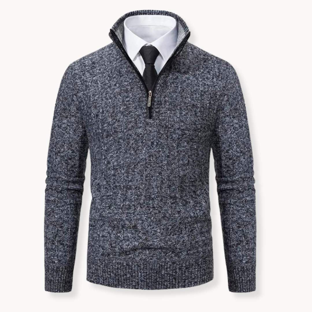 Rob | Knit Quarter Zip Sweater