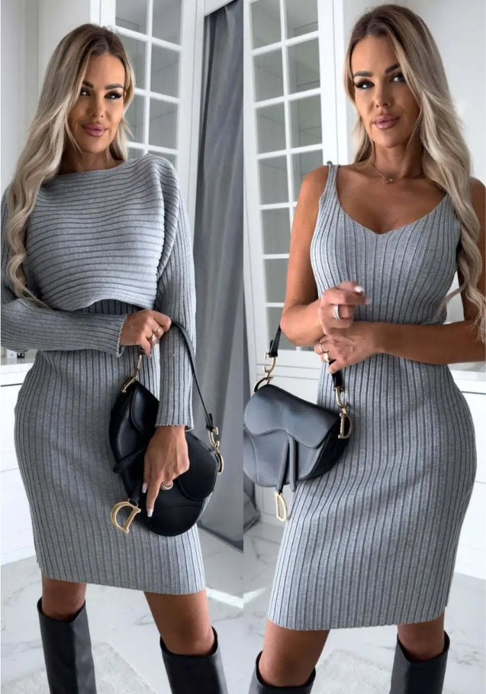 Aurora | Two-piece Women's Set (dress and sweater)