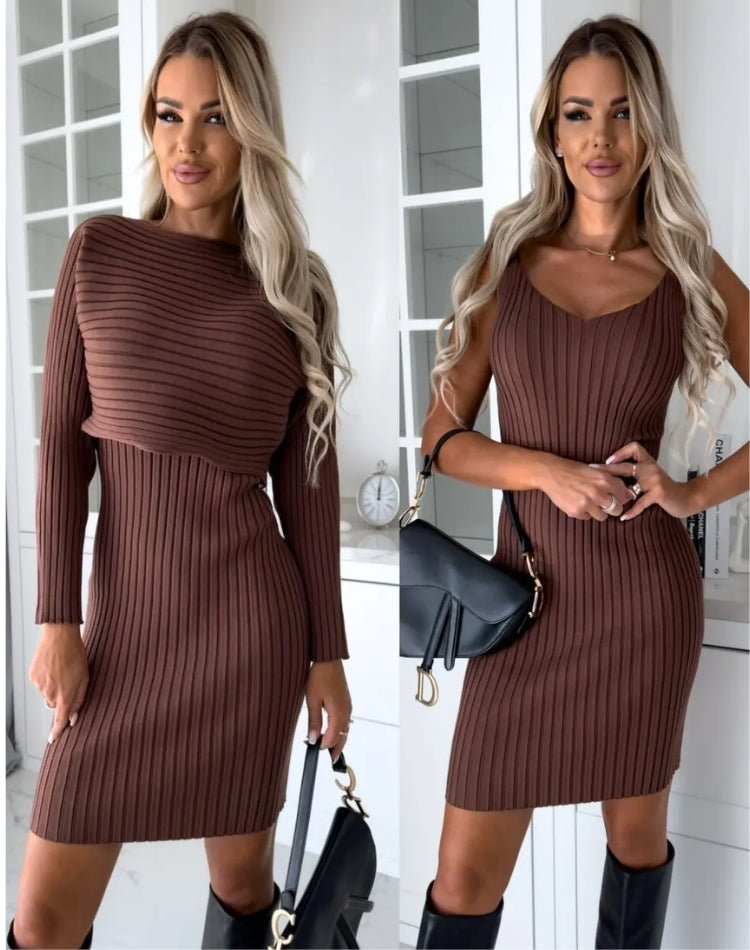 Aurora | Two-piece Women's Set (dress and sweater)