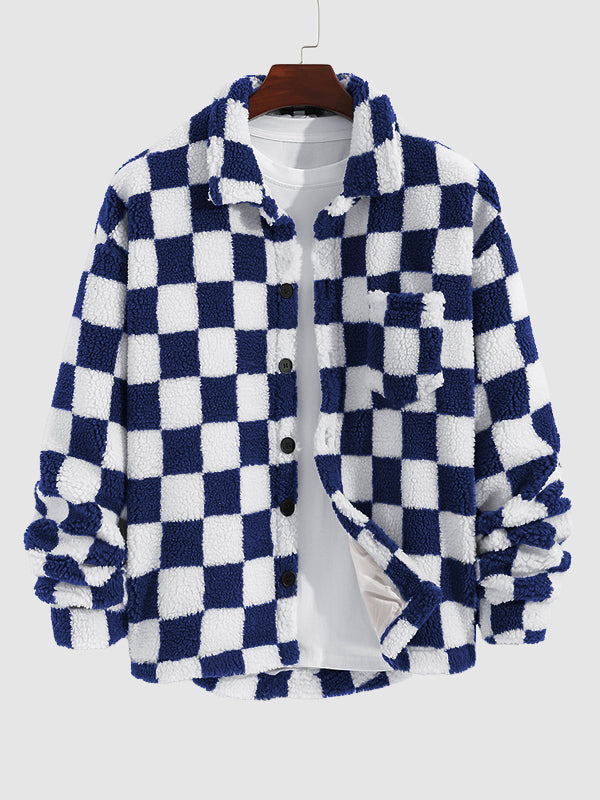 Michael | Men's Checkerboard Fleece Jacket