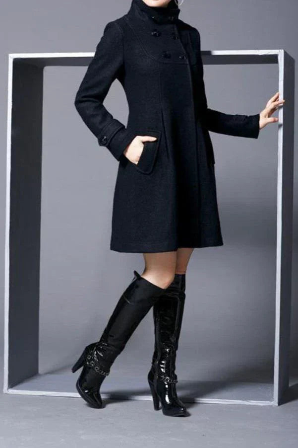 Monty | Elegant Hooded Wool Coat