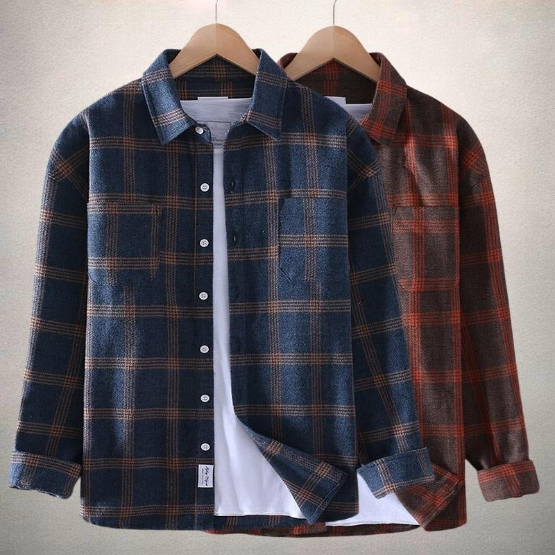 Dave | Vintage Plaid Men's Shirt